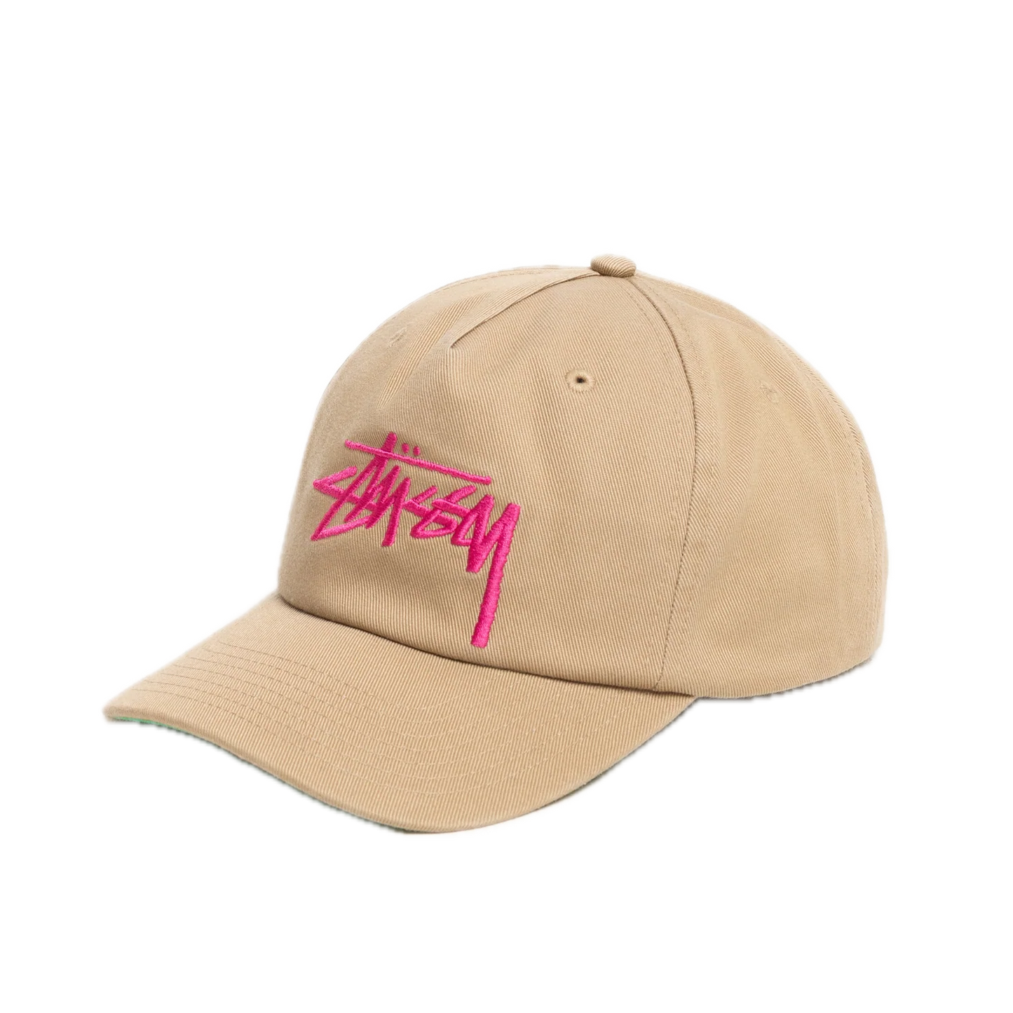 Stussy Big Stock Mid Depth Cap - Khaki