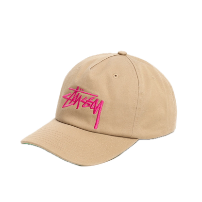 Stussy Big Stock Mid Depth Cap - Khaki