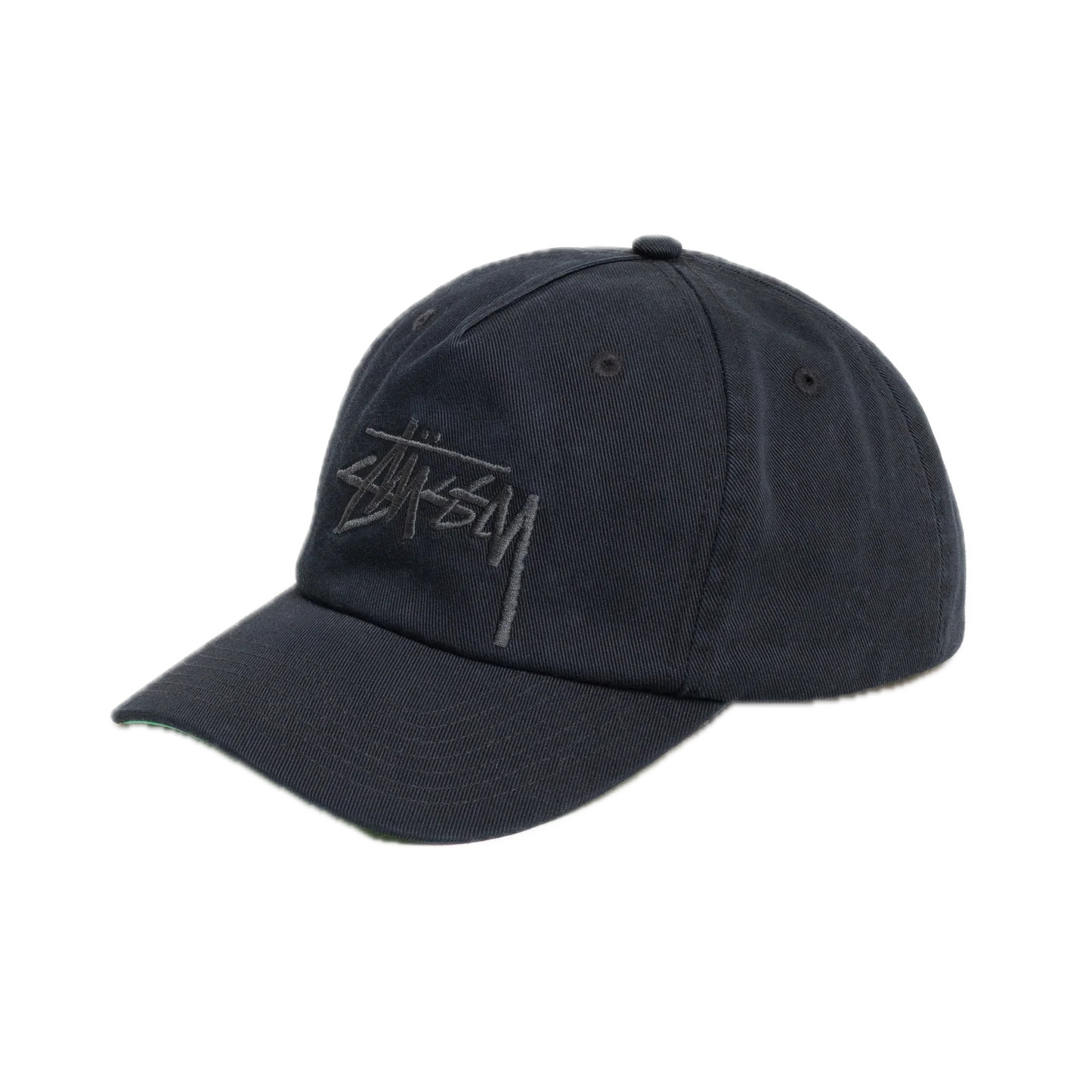 Stussy Big Stock Mid Depth Cap - Navy Eclipse