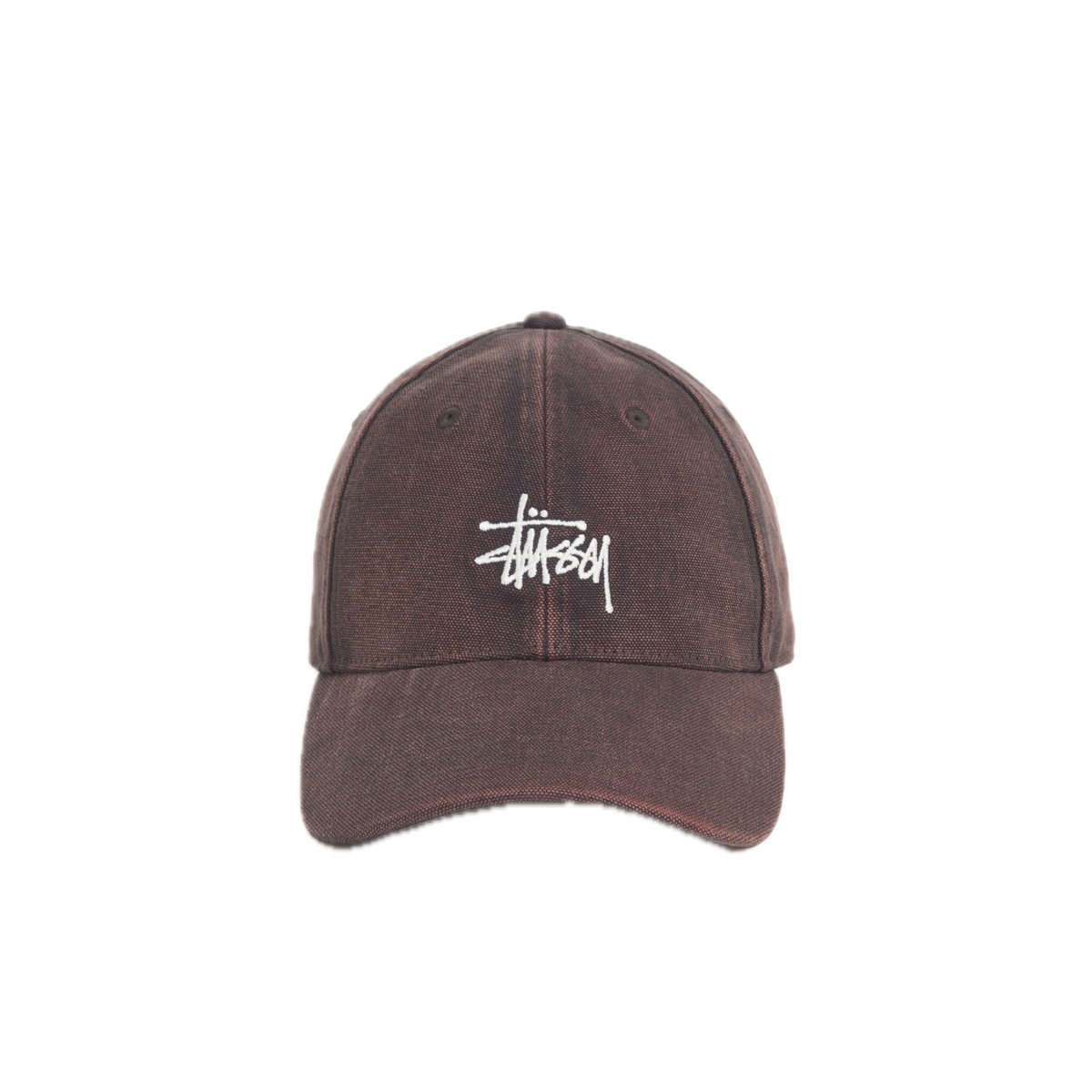 Stussy Low Pro Washed Basic Canvas Cap - Brown