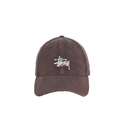Stussy Low Pro Washed Basic Canvas Cap - Brown
