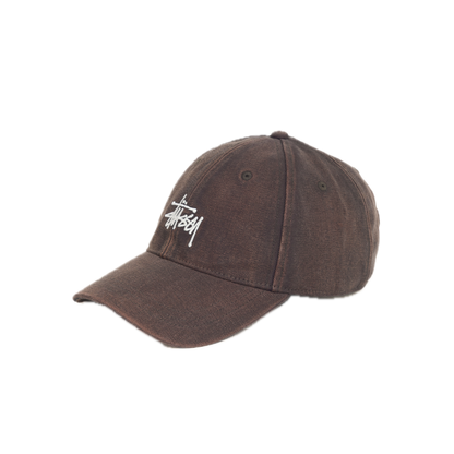 Stussy Low Pro Washed Basic Canvas Cap - Brown