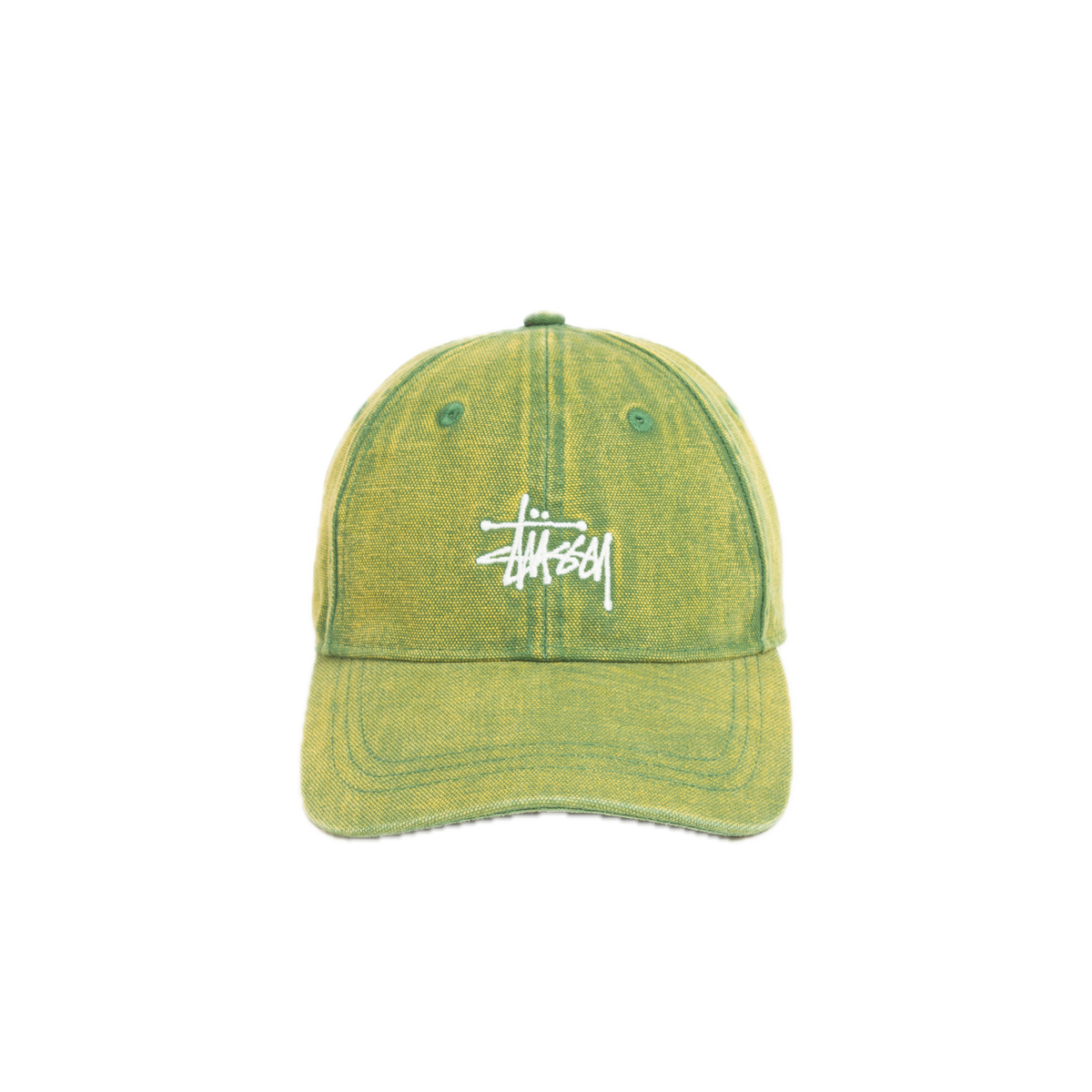 Stussy Low Pro Washed Basic Canvas Cap - Pine