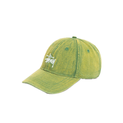 Stussy Low Pro Washed Basic Canvas Cap - Pine