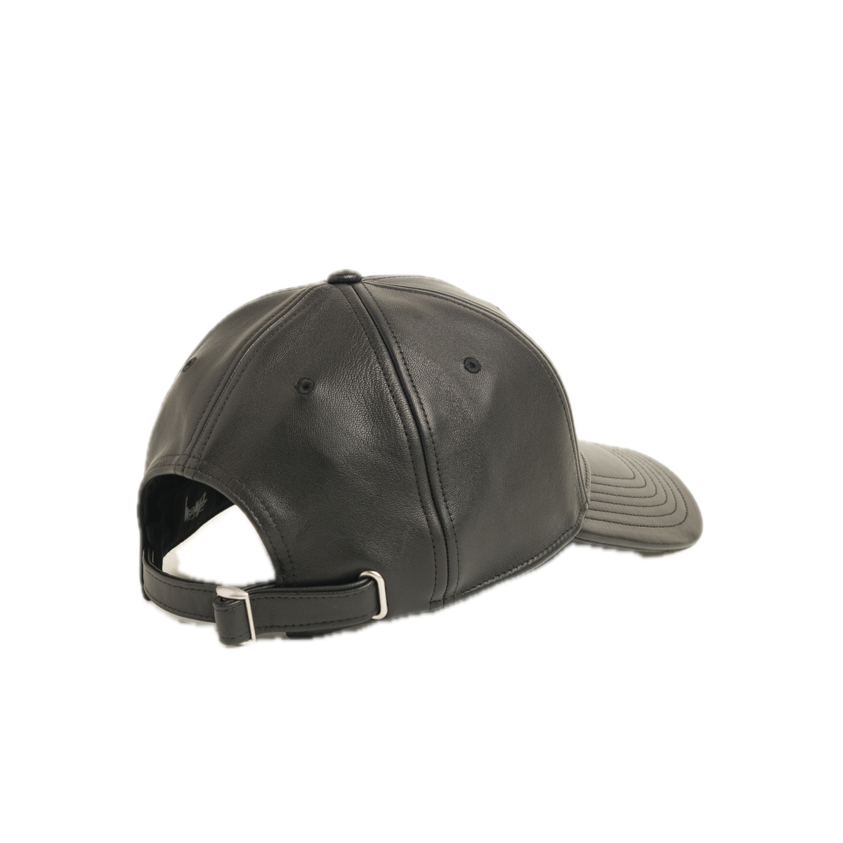 Stussy Low Pro Leather Strapback Cap - Black