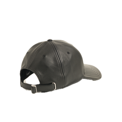 Stussy Low Pro Leather Strapback Cap - Black