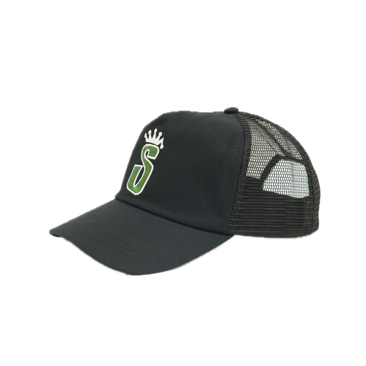 Stussy Trucker S Crown Cap - Black