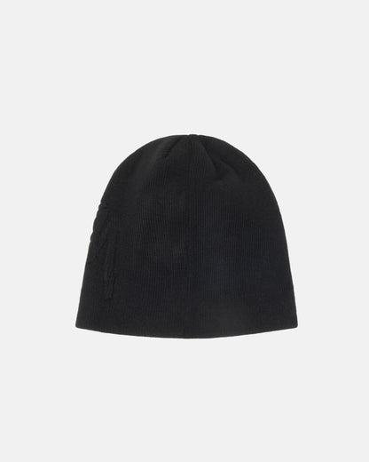 Stussy Embossed Smooth Stock Skullcap - Black