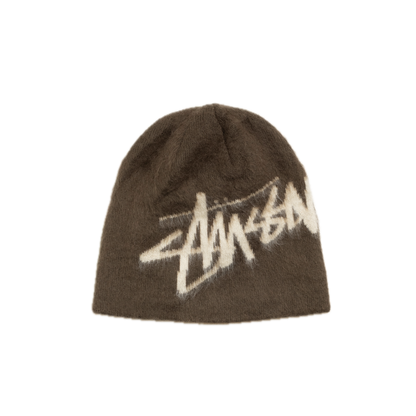 Stussy Brushed Out Stock Skullcap - Brown