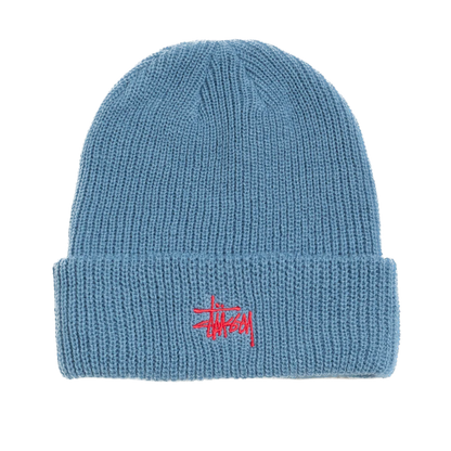 Stussy Basic Cuff Beanie - Slate Blue