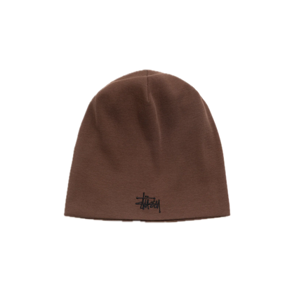 Stussy Jersey Cotton Skullcap - Brown