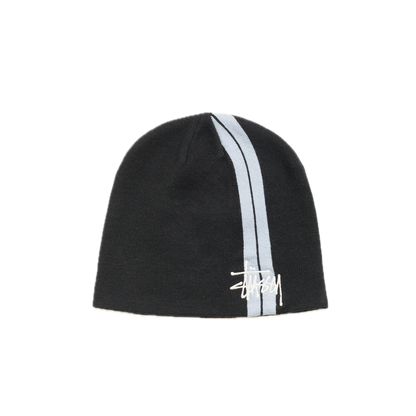 Stussy Double Stripe Skullcap - Black