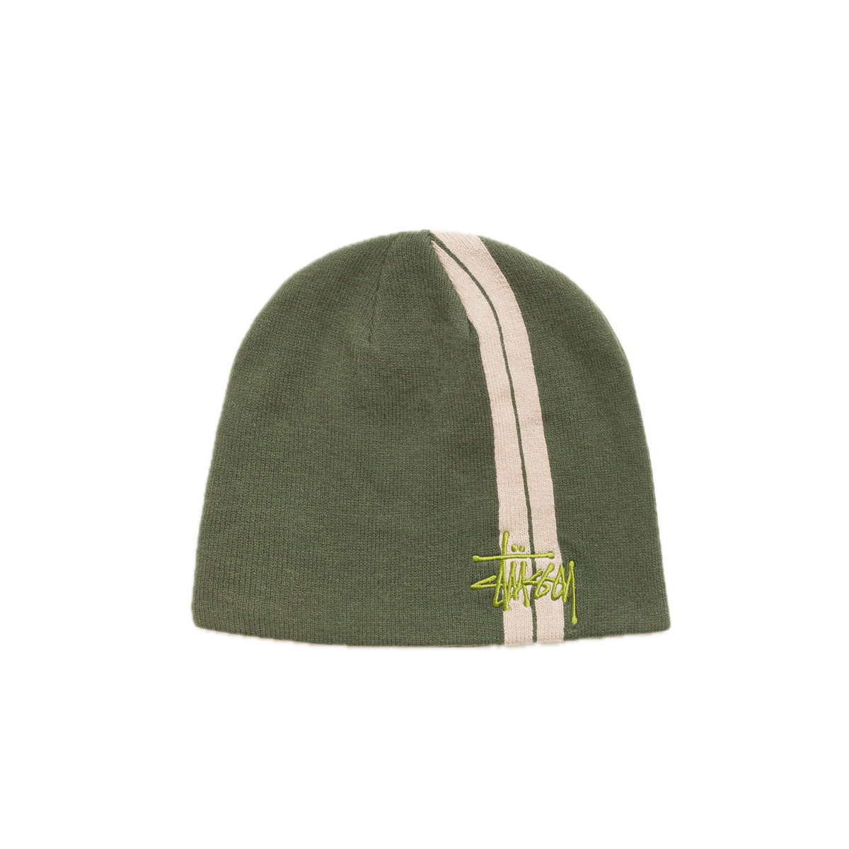 Stussy Double Stripe Skullcap - Olive