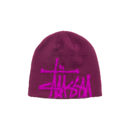 Stussy Brushed Out Basic Skullcap - Plum
