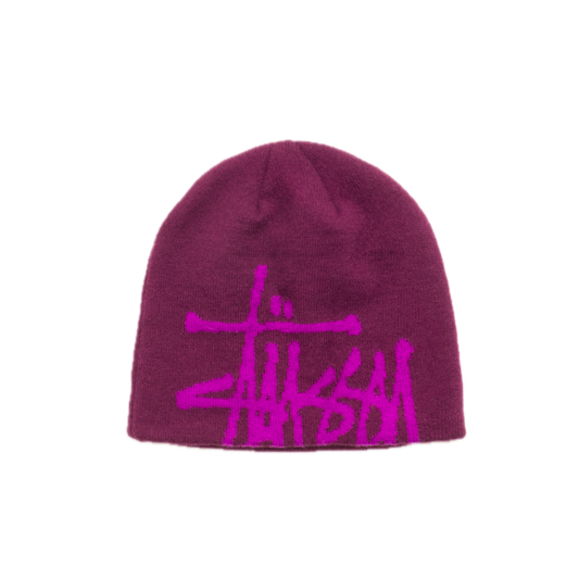 Stussy Brushed Out Basic Skullcap - Plum