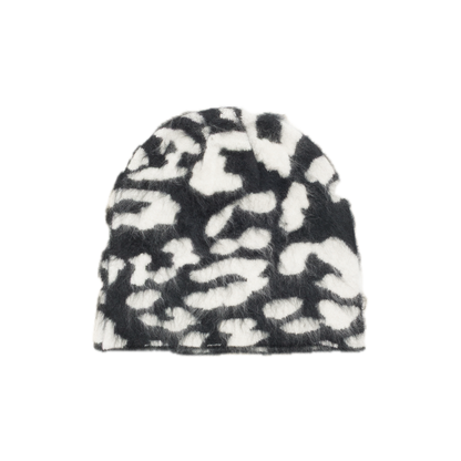 Stussy Cashmere Leopard Skullcap - Black