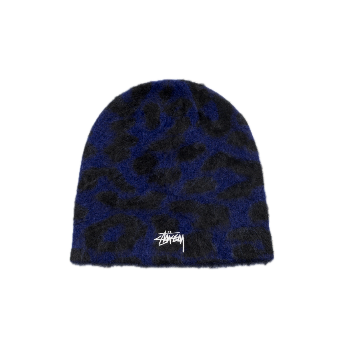 Stussy Cashmere Leopard Skullcap - Royal
