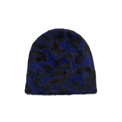 Stussy Cashmere Leopard Skullcap - Royal