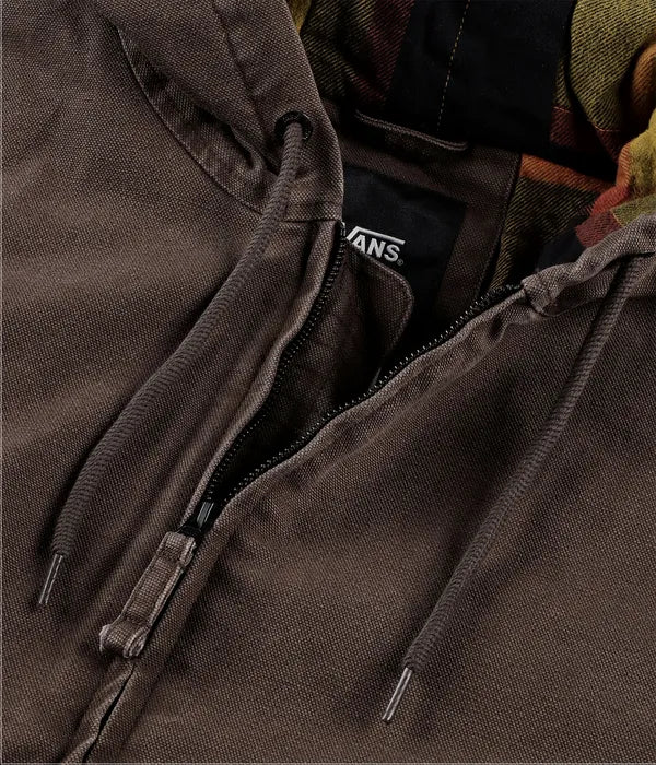 Vans Workwear Canvas Full Zip Jacket - Coal Brown