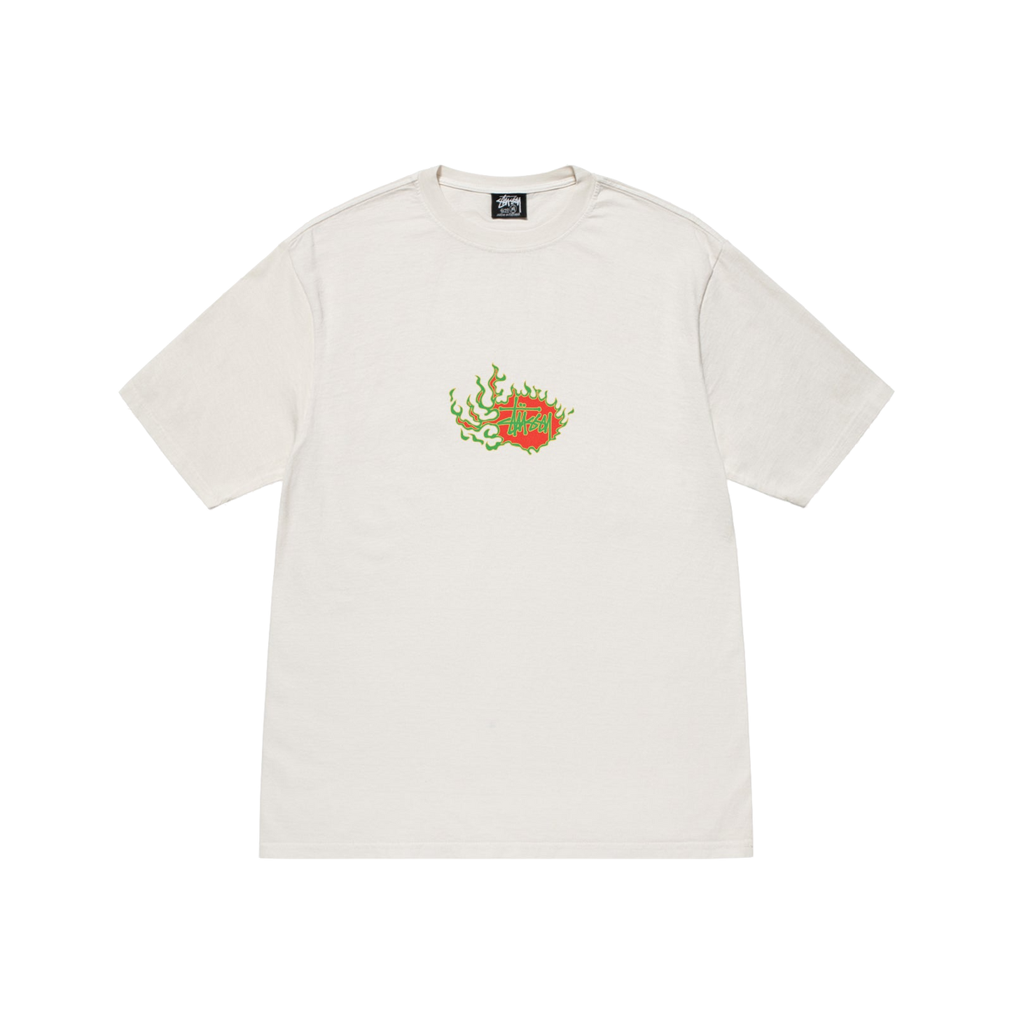 Stussy Mosaic Dragon Pigment Dyed Tee - Natural