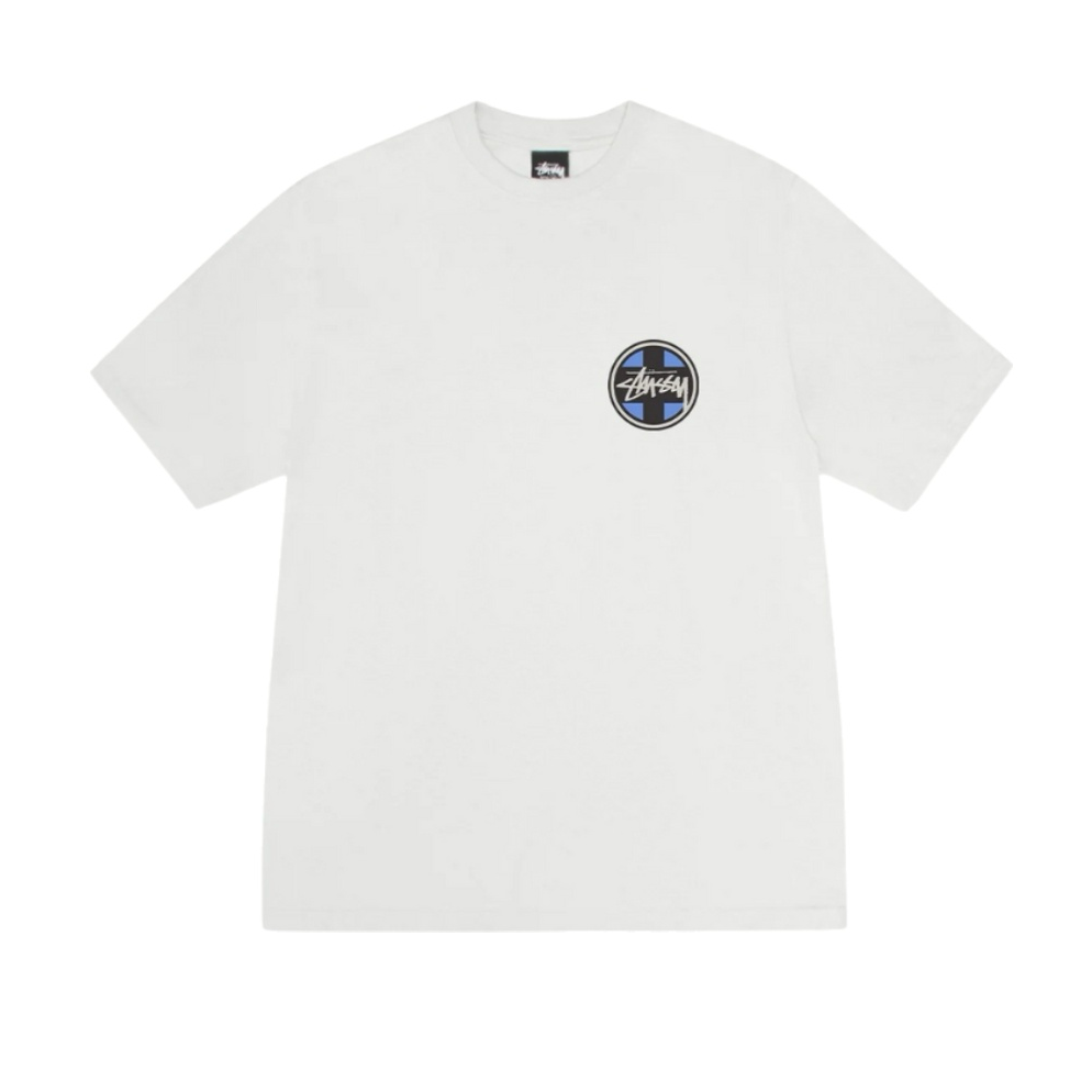 Stussy Cross Dot Pigment Dyed Tee - Natural