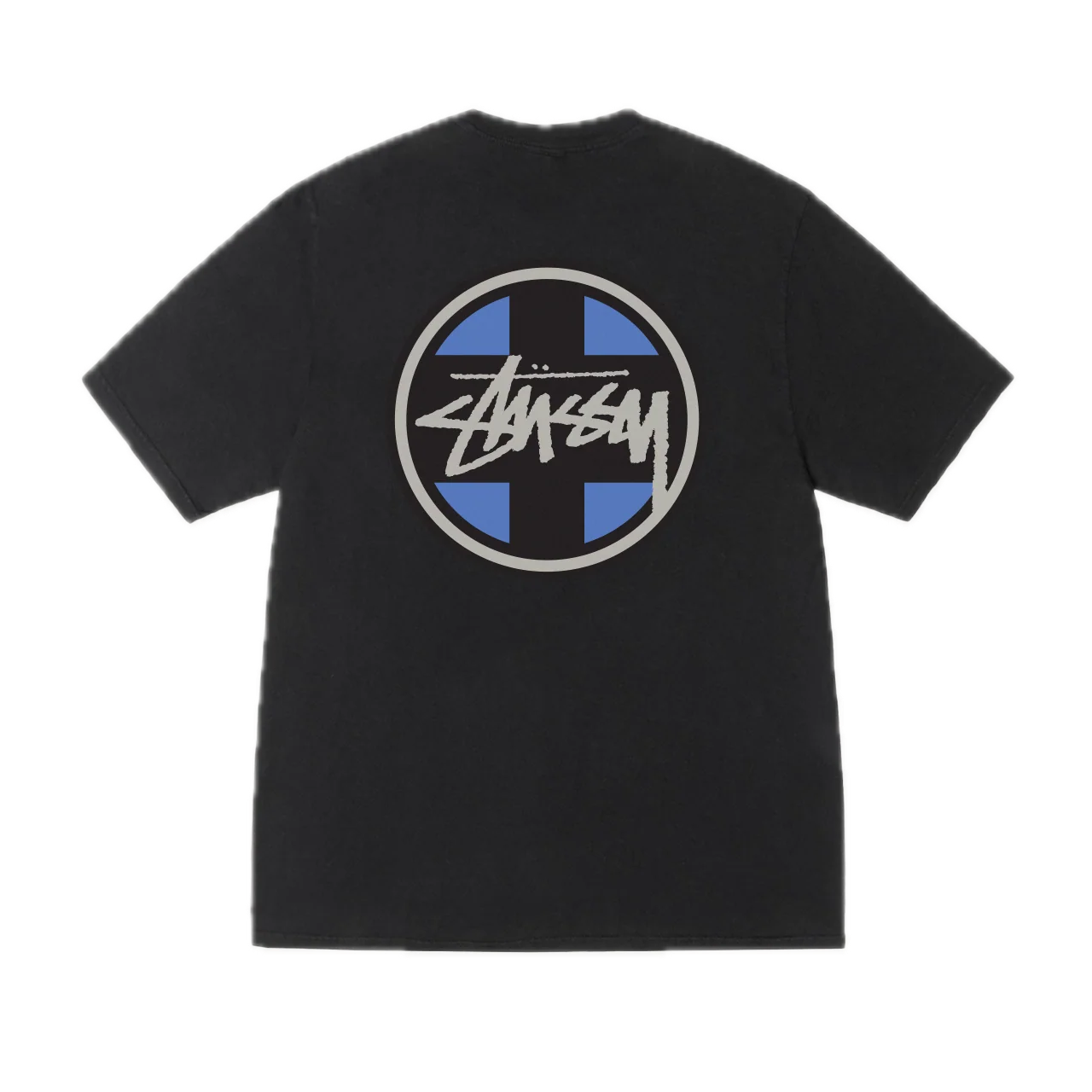Stussy Cross Dot Pigment Dyed Tee - Black
