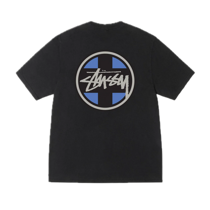 Stussy Cross Dot Pigment Dyed Tee - Black