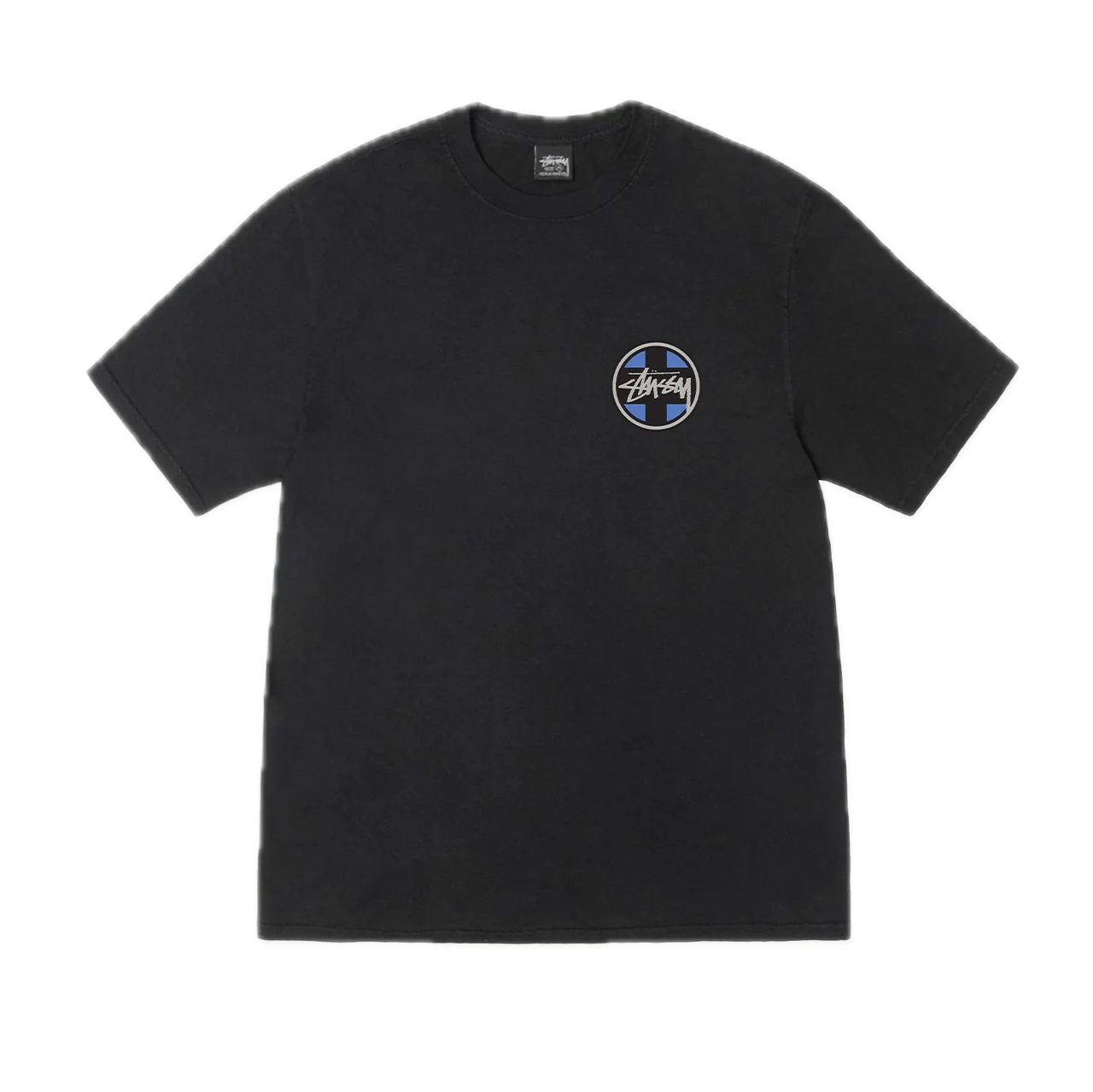 Stussy Cross Dot Pigment Dyed Tee - Black