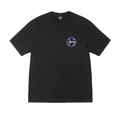 Stussy Cross Dot Pigment Dyed Tee - Black