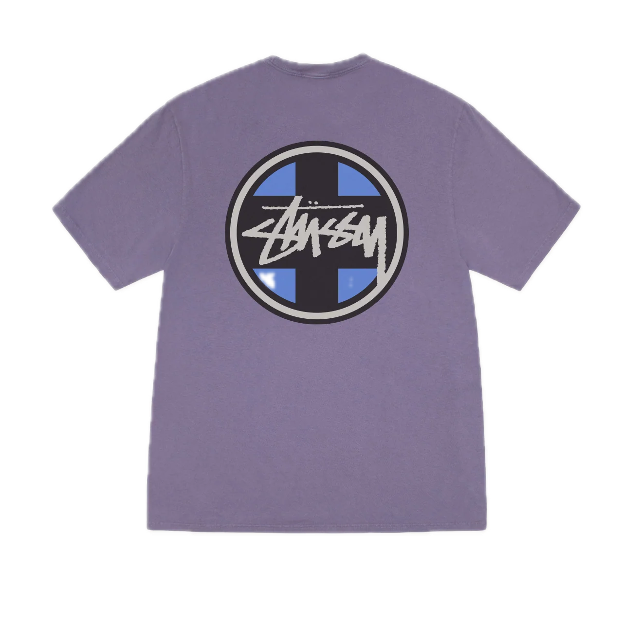 Stussy Cross Dot Pigment Dyed Tee - Grape