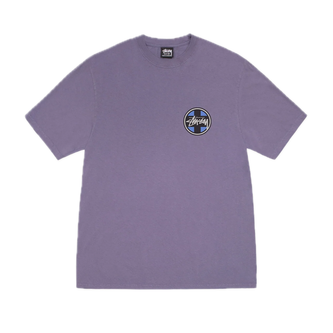 Stussy Cross Dot Pigment Dyed Tee - Grape