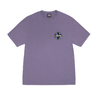 Stussy Cross Dot Pigment Dyed Tee - Grape