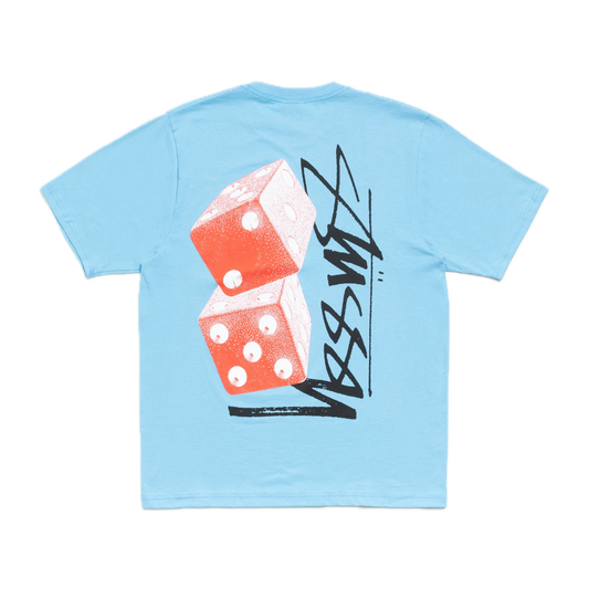 Stussy Tall Dice Tee - Sky Blue