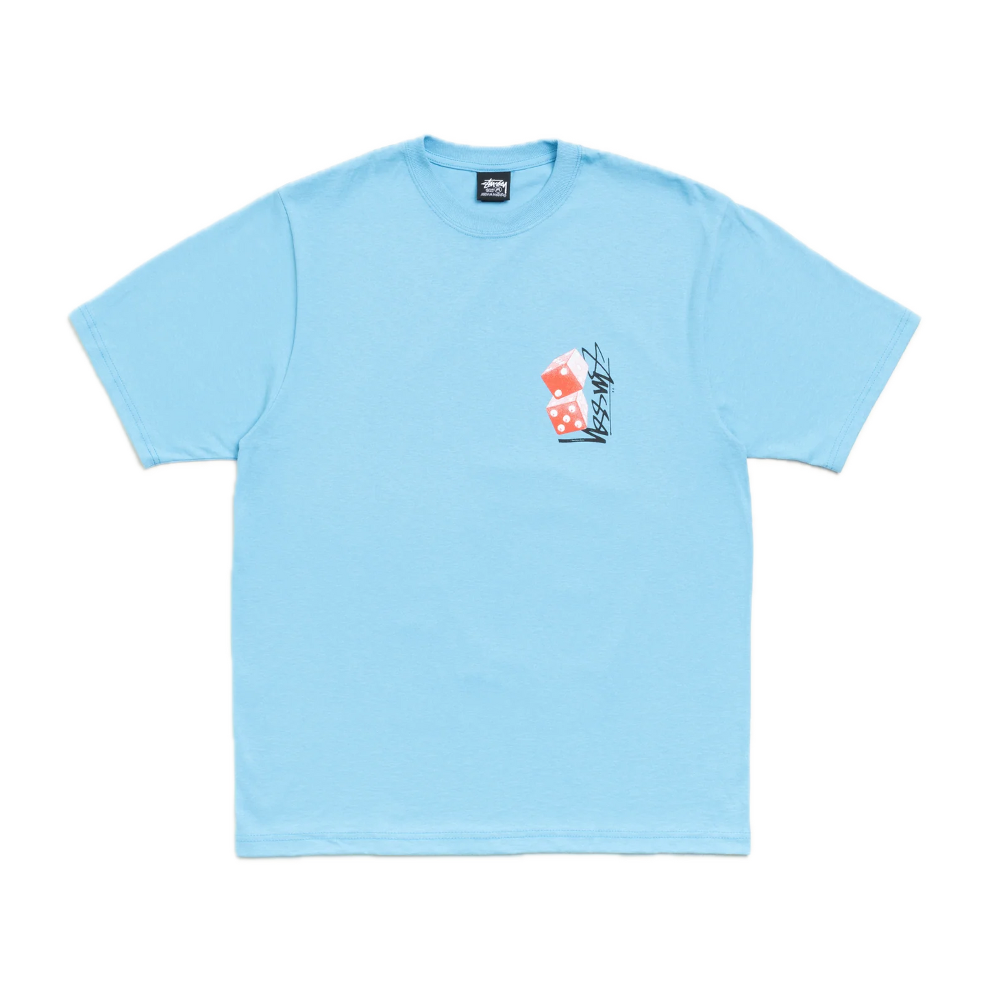 Stussy Tall Dice Tee - Sky Blue