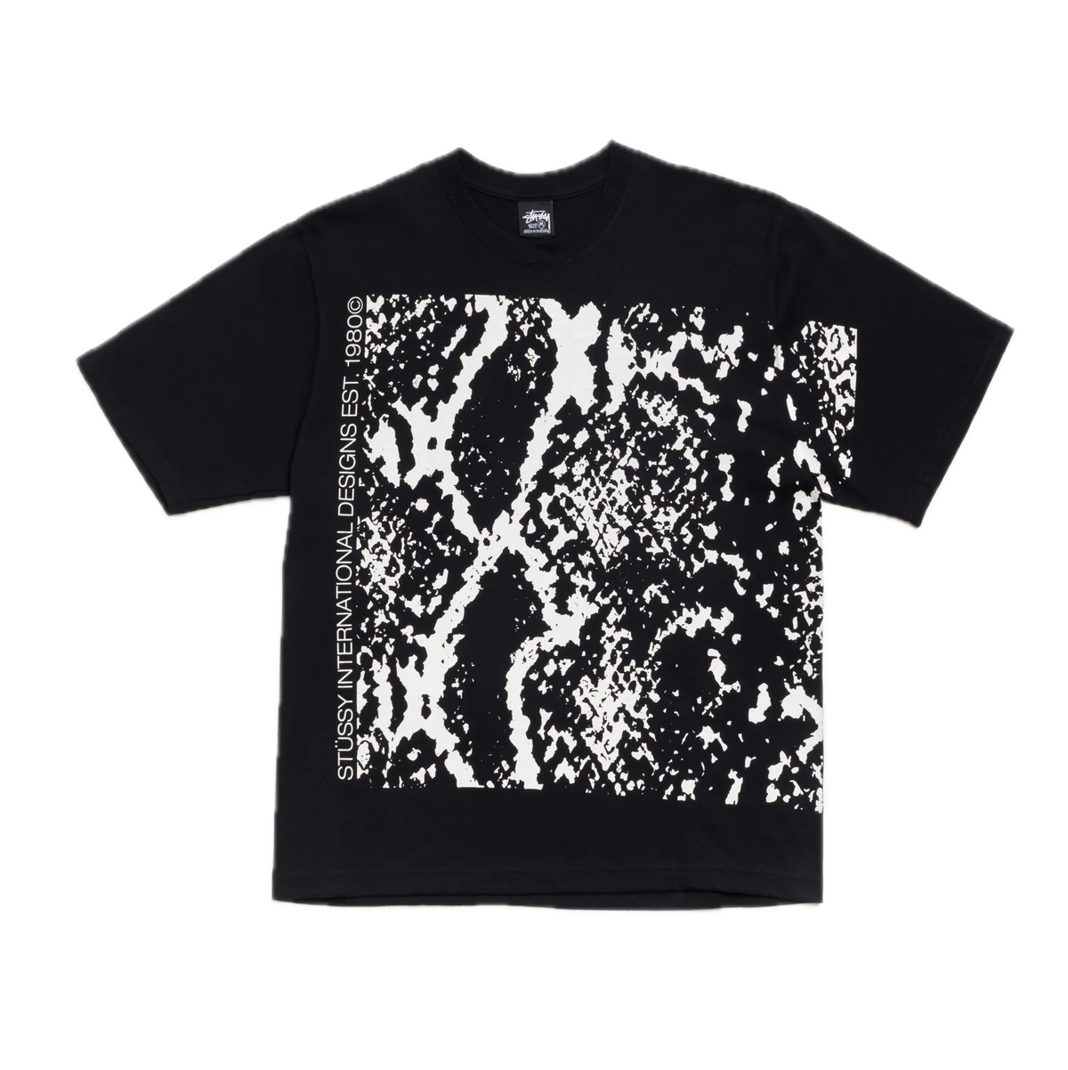 Stussy Snakeskin Tee - Black