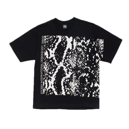 Stussy Snakeskin Tee - Black