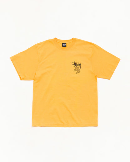 Stussy High Rollers Pigment Dyed Tee - Marigold