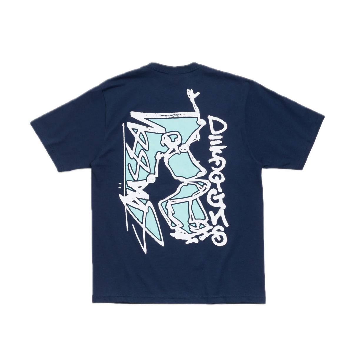 Stussy Smooth SK8 Tee - Navy