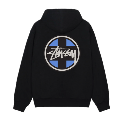 Stussy Cross Dot Hoodie - Black