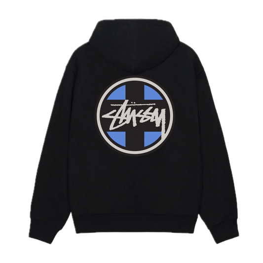 Stussy Cross Dot Hoodie - Black