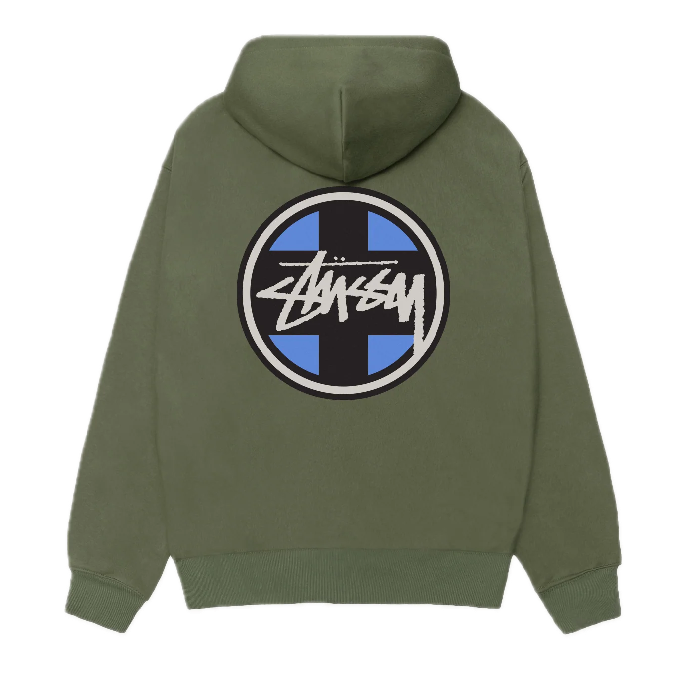 Stussy Cross Dot Hoodie - Olive
