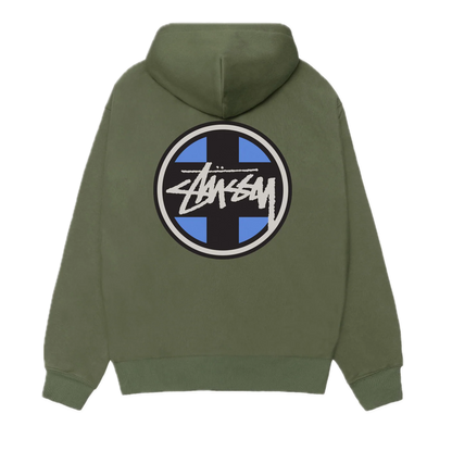 Stussy Cross Dot Hoodie - Olive – Ninetimes Skateshop