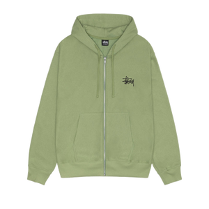 Stussy Basic Zip Hoodie - Moss