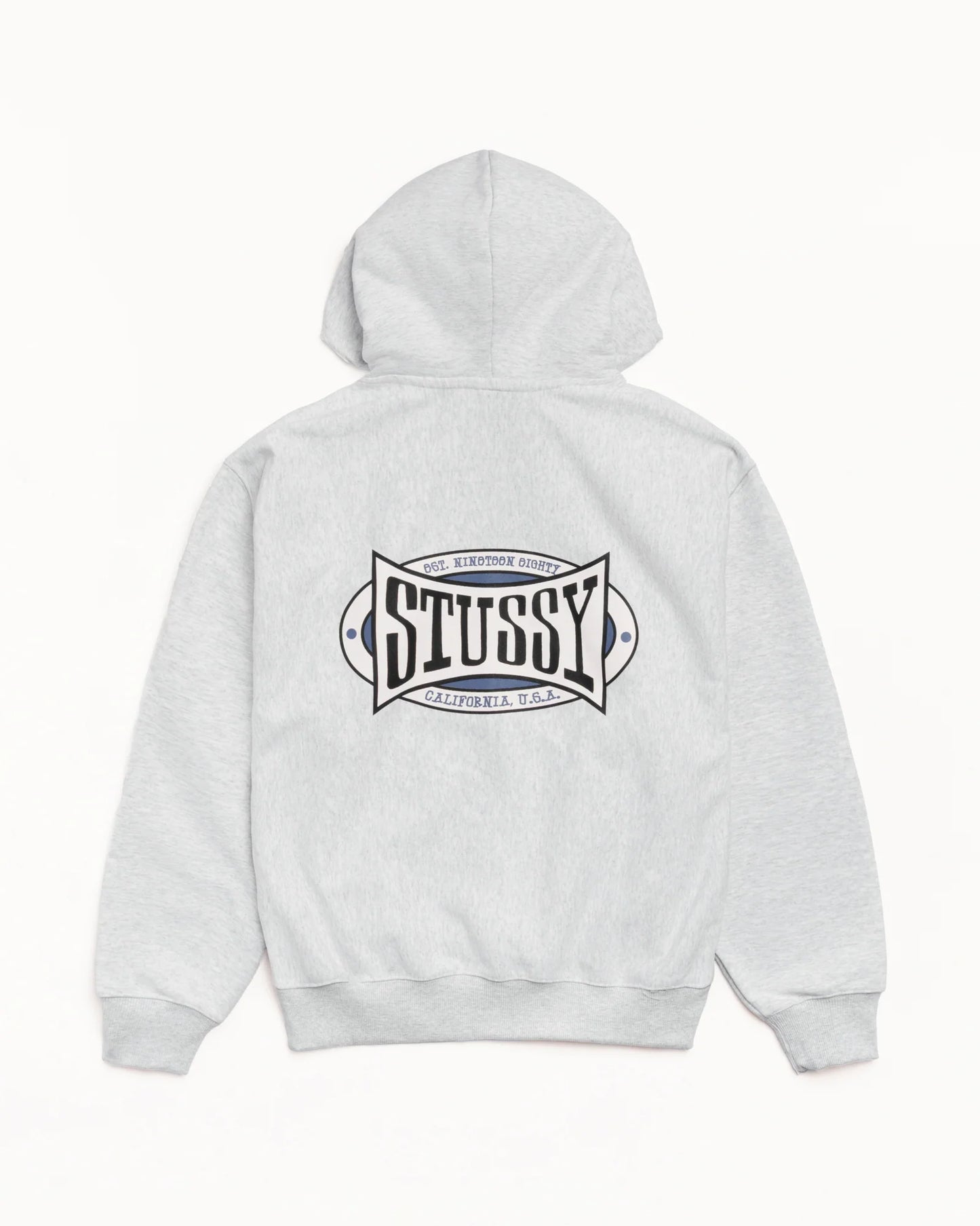 Stussy Champion Oval Zip Hood - Ash