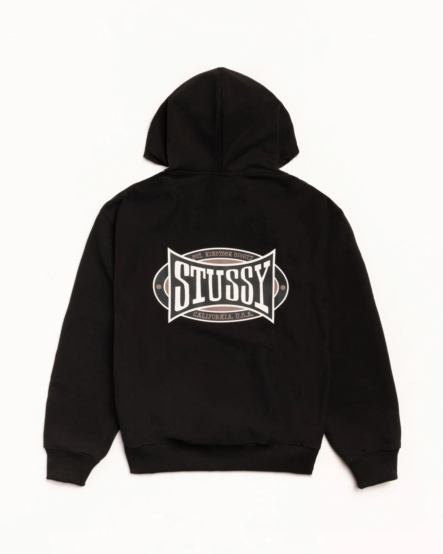 Stussy Champion Oval Zip Hood - Black