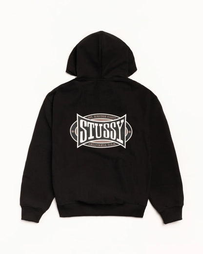 Stussy Champion Oval Zip Hood - Black