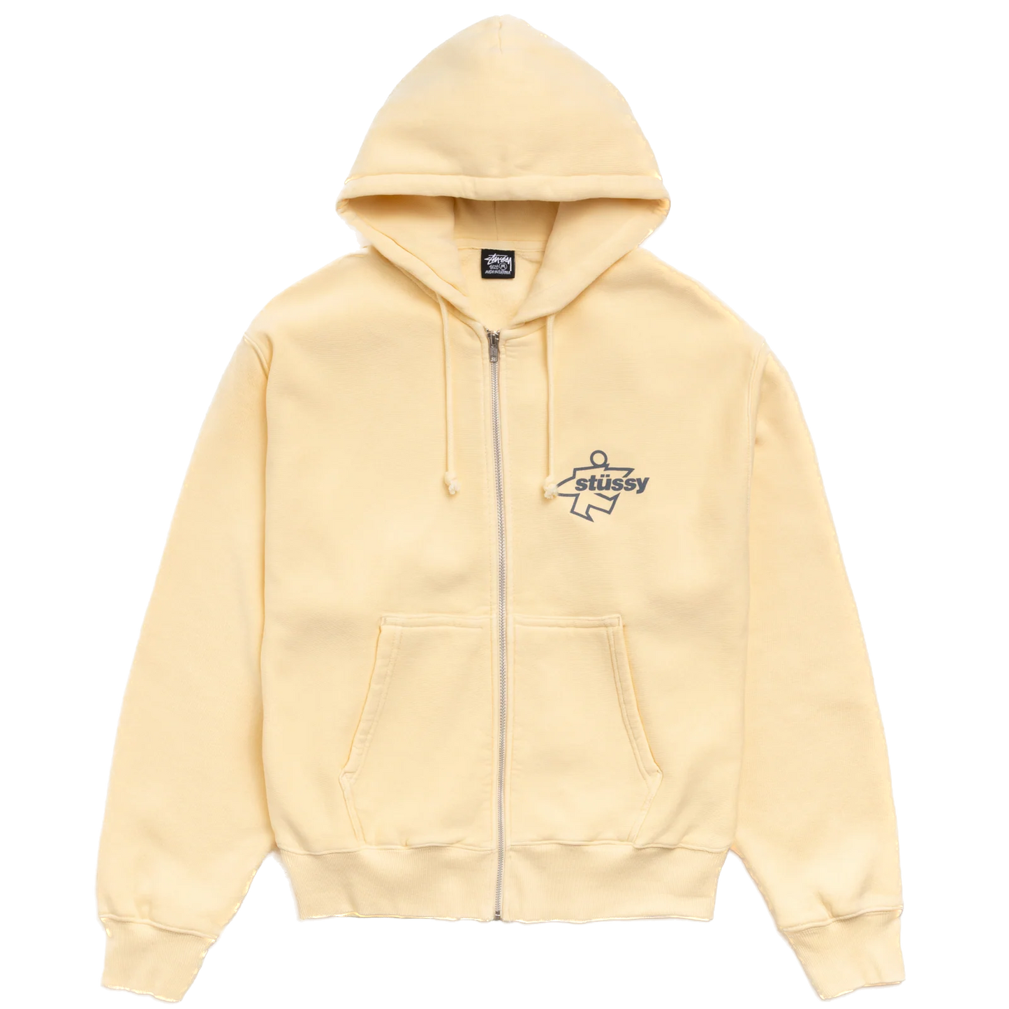 Stussy Surf Size Garment Dyed Zip Hoodie - Gold