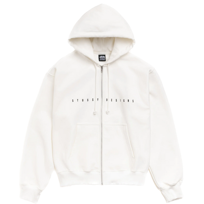 Stussy S Box Zip Hoodie - Off White