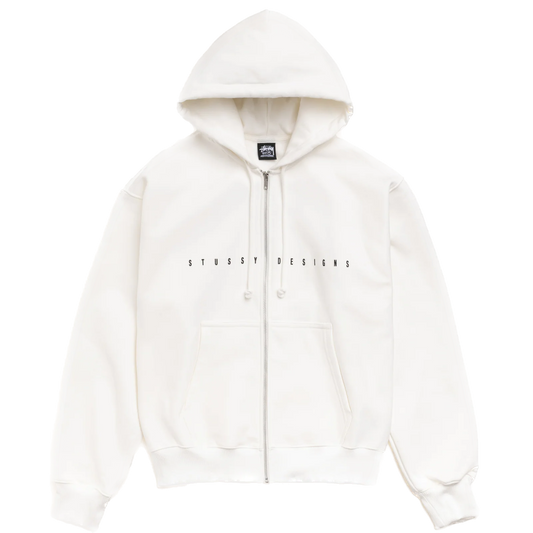 Stussy S Box Zip Hoodie - Off White