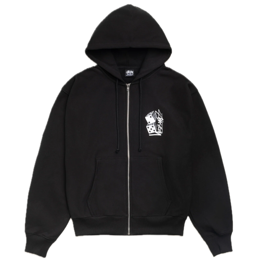 Stussy Tall Dice Zip Hoodie - Black